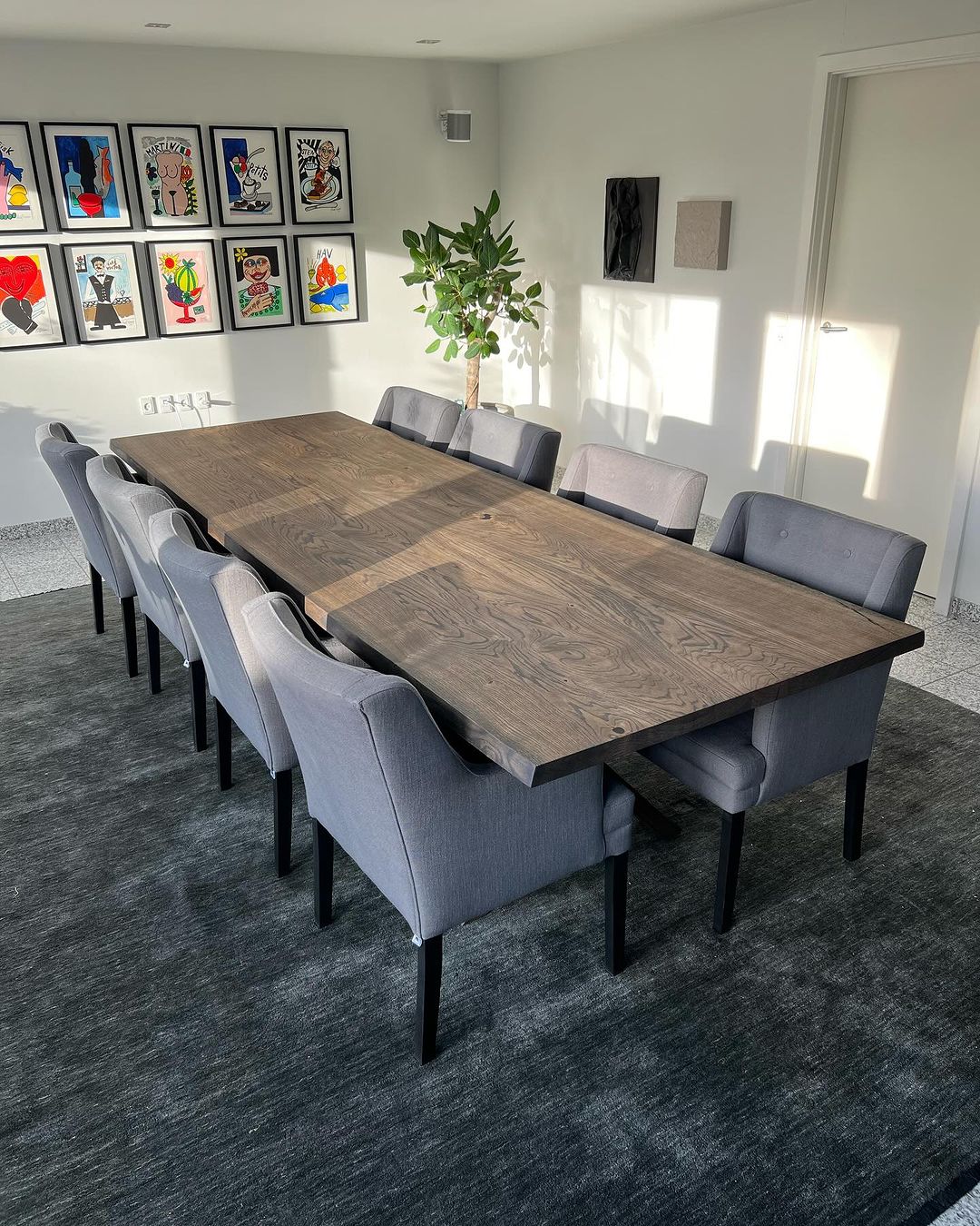 SIENNA | Extendable Dining Table - Charcoal Oak