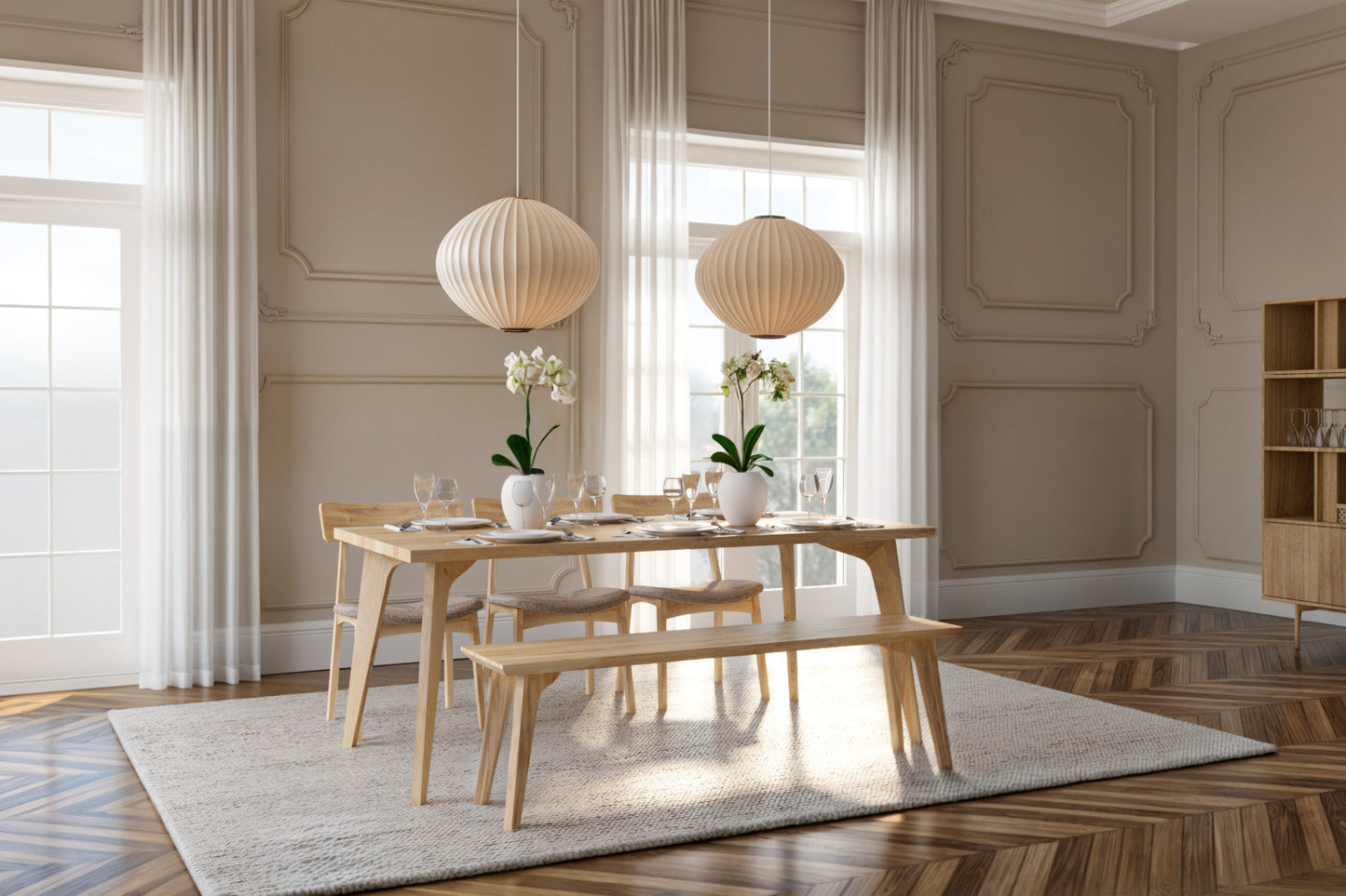 EMMA | Extendable Dining Table – Natural Oak