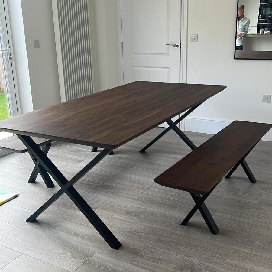 SIENNA | Table à manger extensible - Noyer chocolat