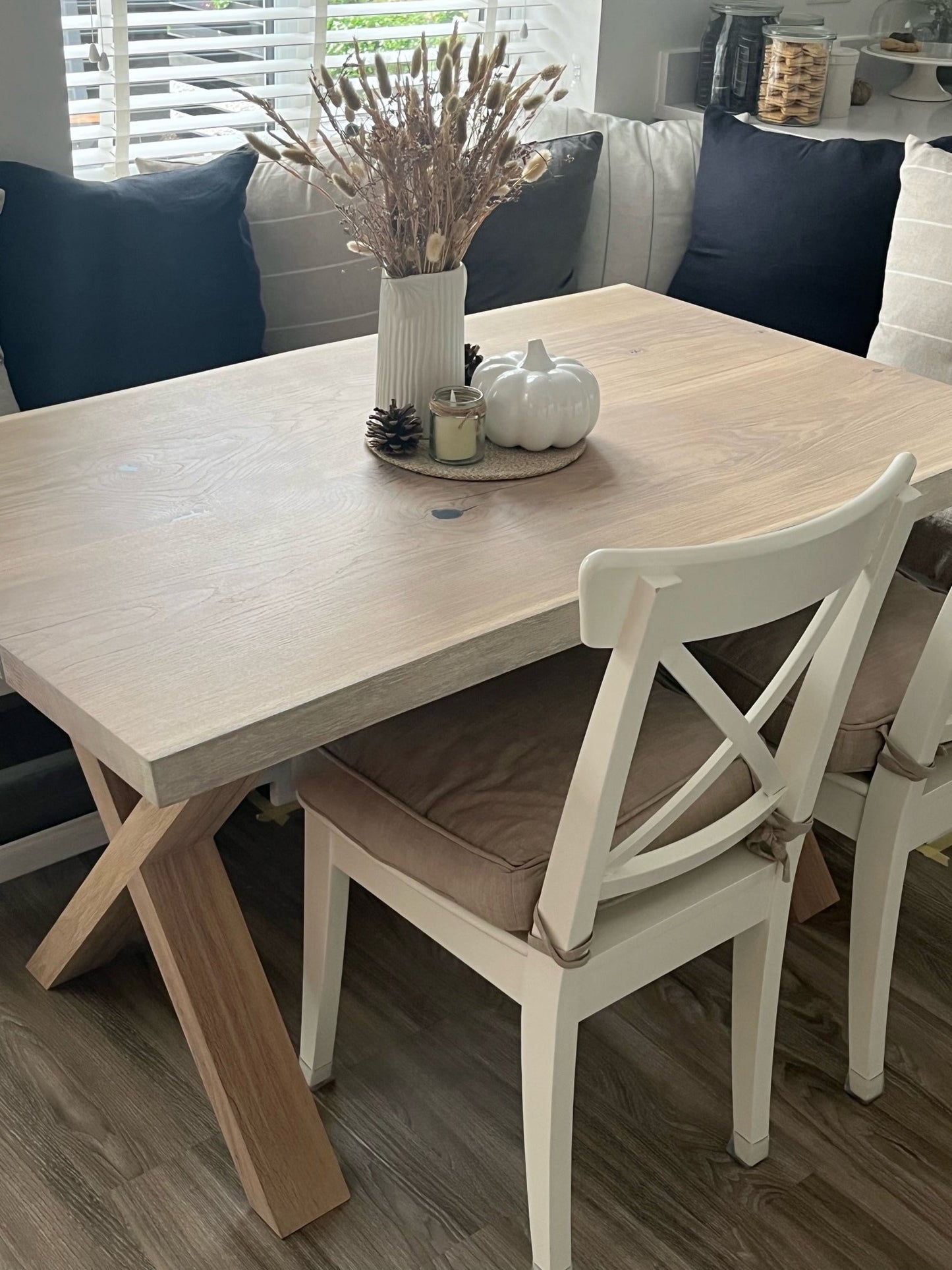SIENNA | Utdragbart matbord - Vit ek