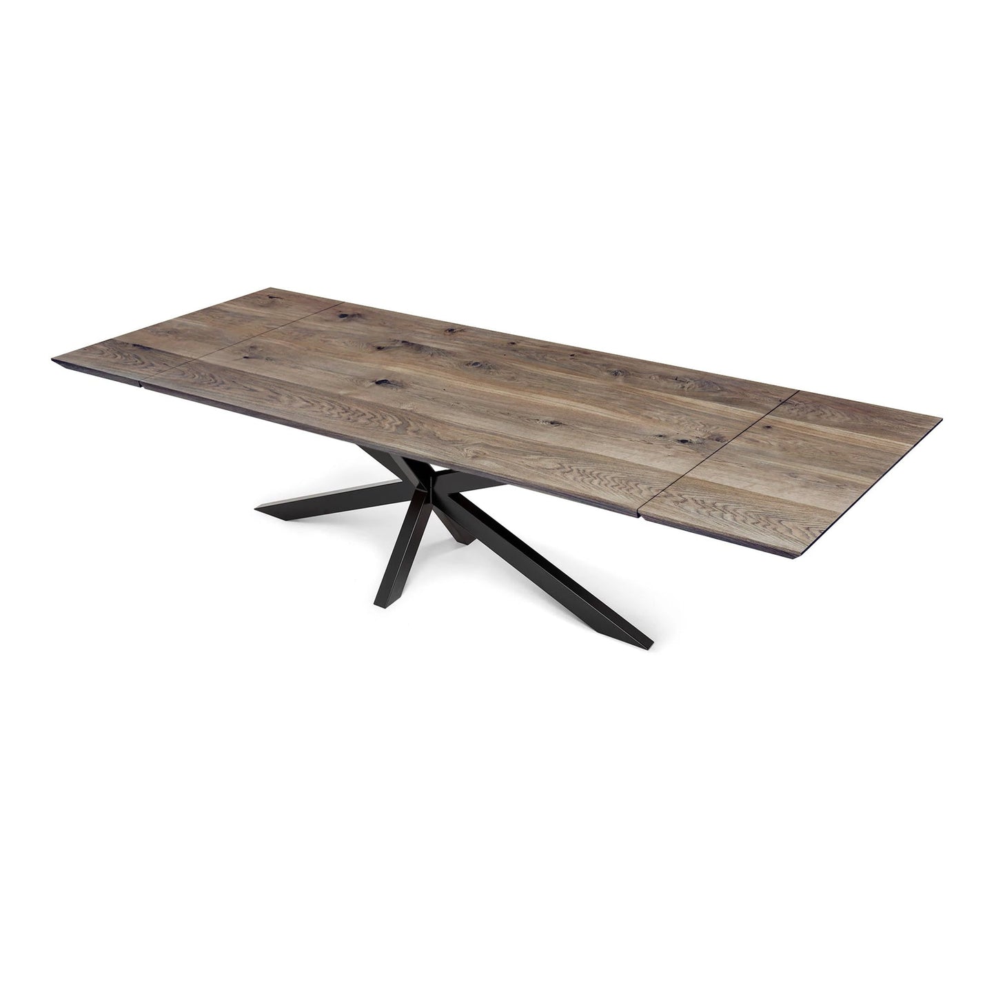 LUNA | Extendable Dining Table – Charcoal Oak