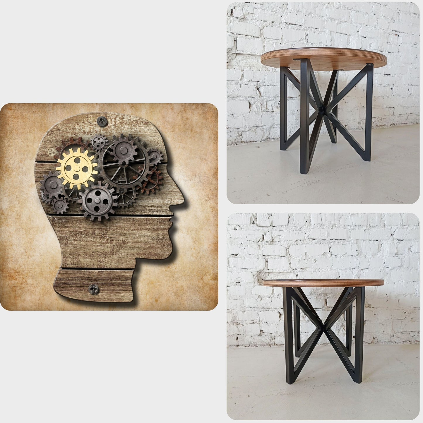 RENDERIA | Cogwork Mind – Quadratischer Couchtisch