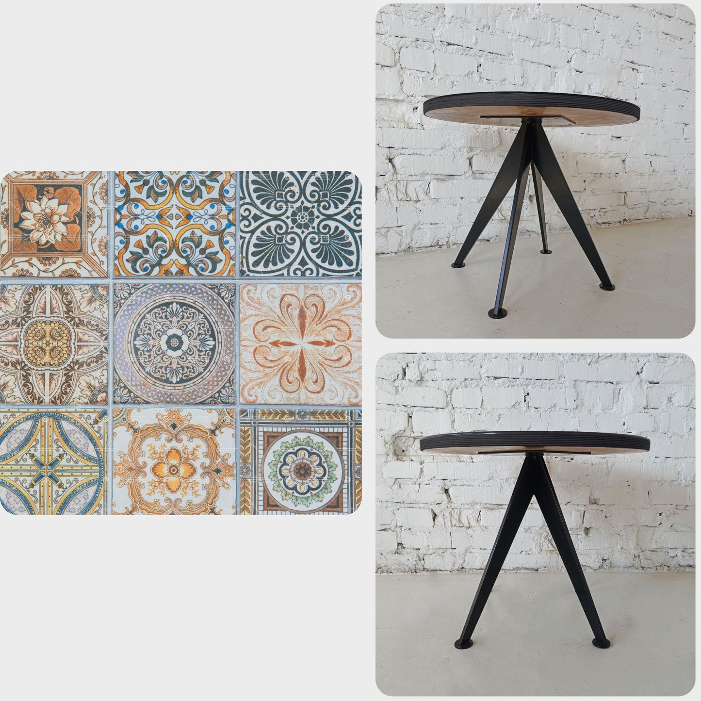 ORNAMENTA | Majolika-Patchwork – Quadratischer Couchtisch