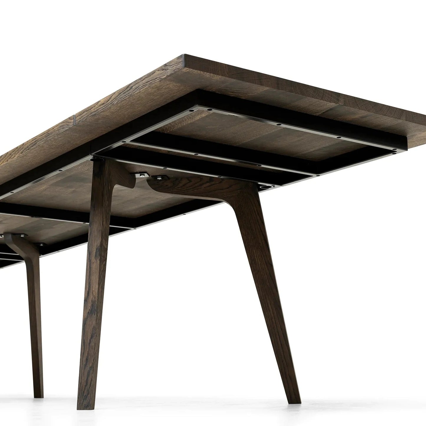 EMMA | Mesa de comedor extensible – Roble antracita