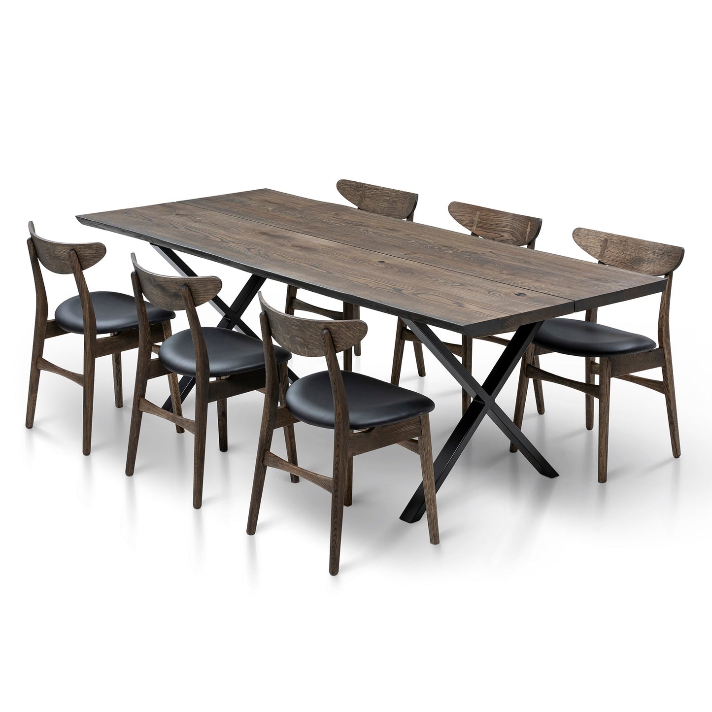 SIENNA | Extendable Dining Table - Charcoal Oak
