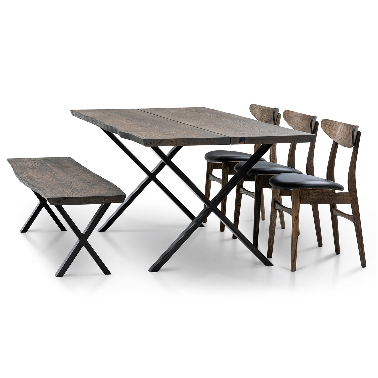 SIENNA | Extendable Dining Table - Charcoal Oak