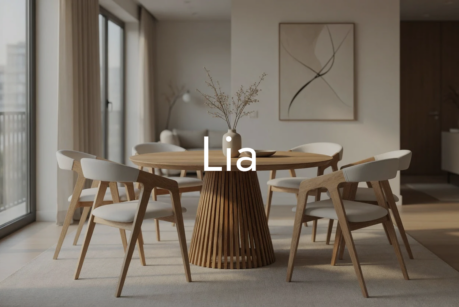 Lia Collection – Solid Oak & Walnut Elegance