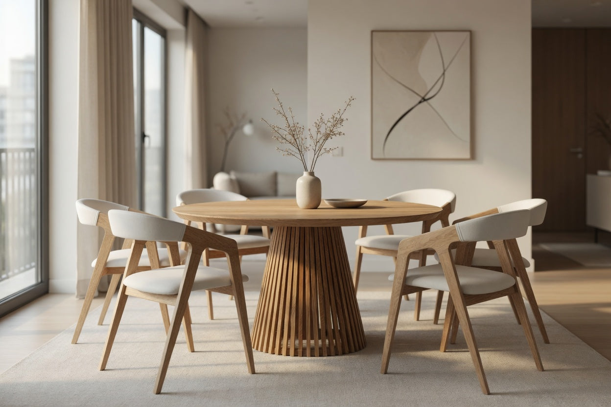 Lia Collection – Solid Oak & Walnut Elegance