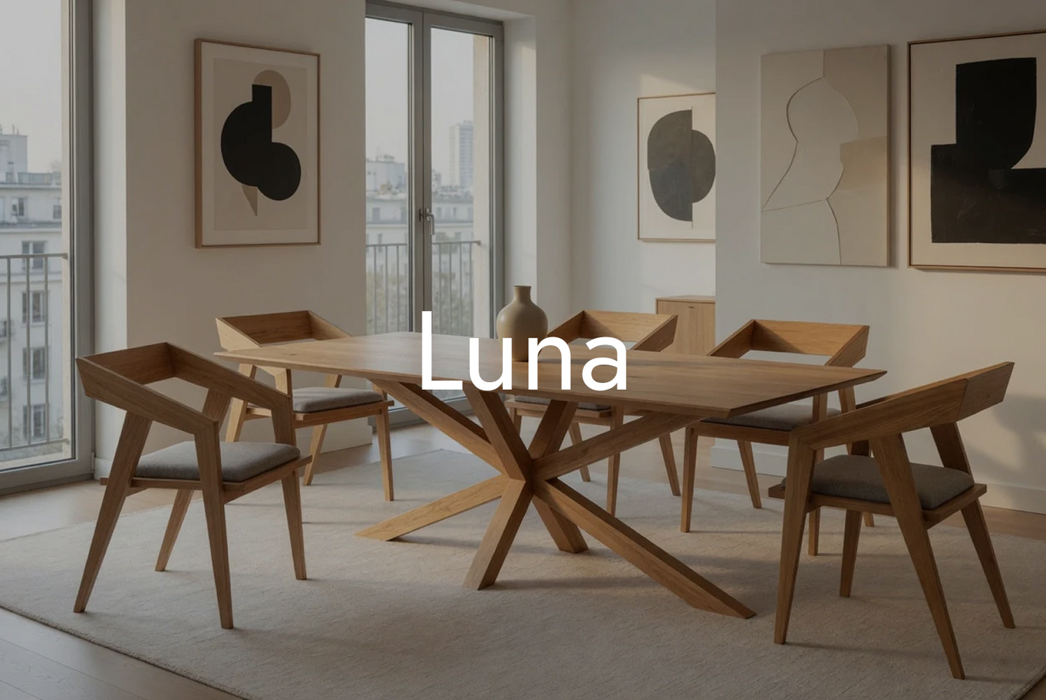 Luna Collection – Bold Elegance in Solid Wood