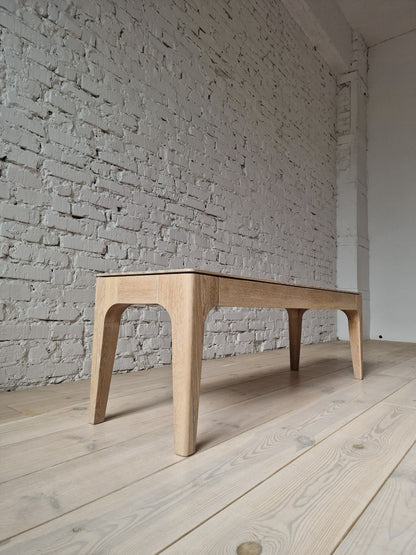 OXFORD | Eetbank in massief eiken of walnoot