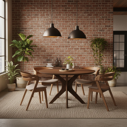 ADELE | Mesa de comedor redonda extensible – Roble macizo