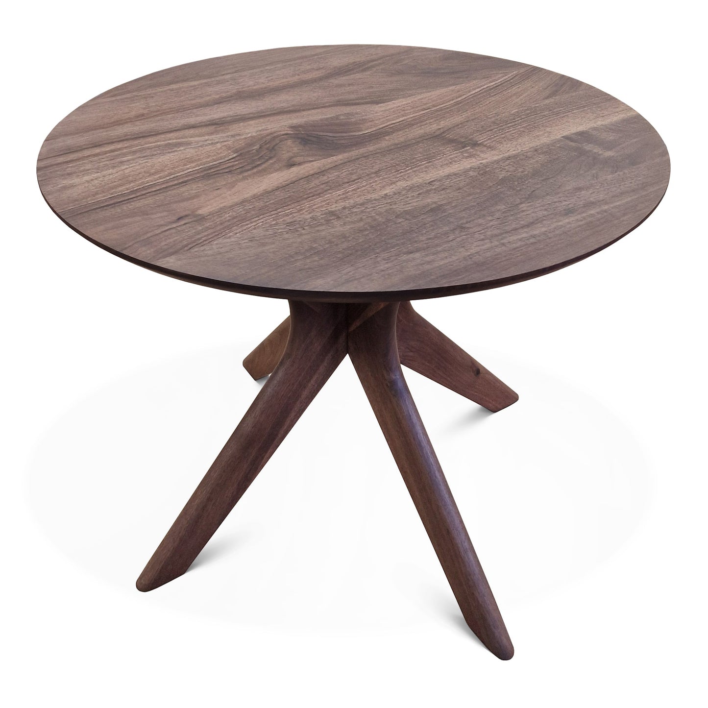ADELE | Extendable Round Dining Table – Solid Walnut