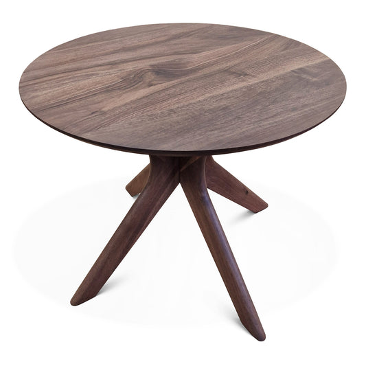 ADELE | Mesa de comedor redonda extensible – Nogal macizo