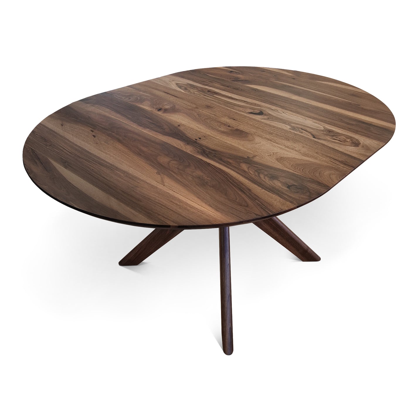 ADELE | Extendable Round Dining Table – Solid Walnut