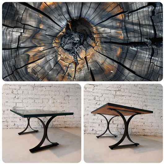 TEXTURA | Charred Core – Table basse rectangulaire