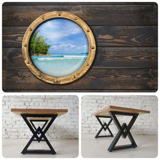 ODYSSEA | Porthole Lagoon – Rectangular Coffee Table