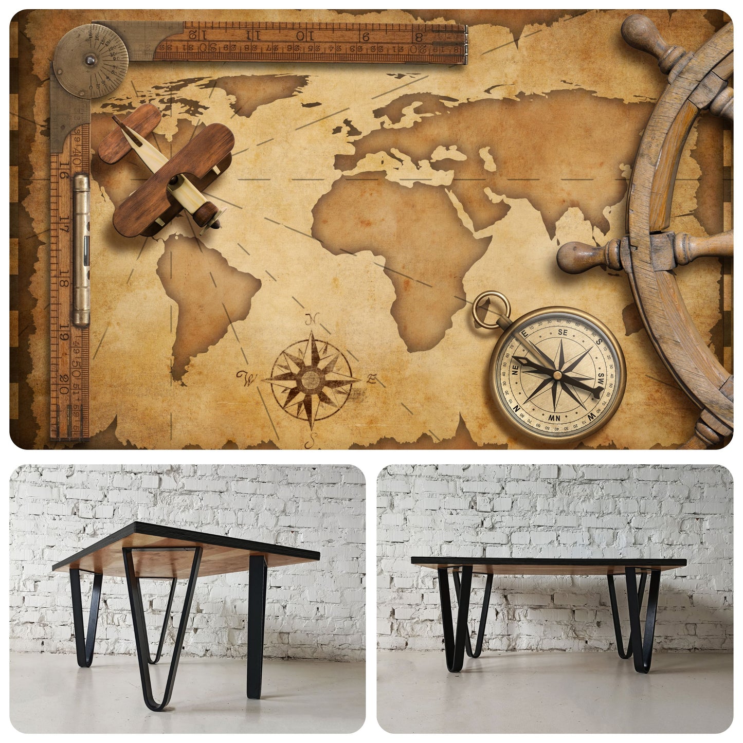 ODYSSEA | Helmsman’s Desk – Rektangulært salongbord