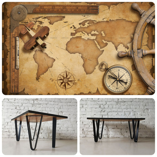 ODYSSEA | Helmsman’s Desk – Rectangular Coffee Table