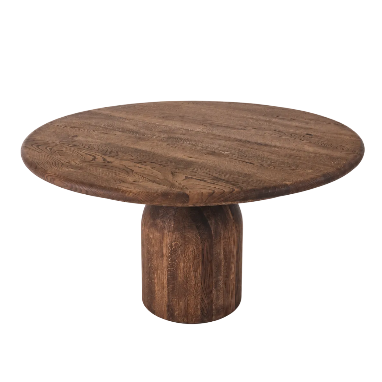 FREYA | Extendable Round Dining Table – Chocolate Walnut