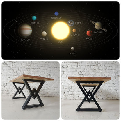 CELESTIS | Orbit-Diagramm – Rechteckiger Couchtisch