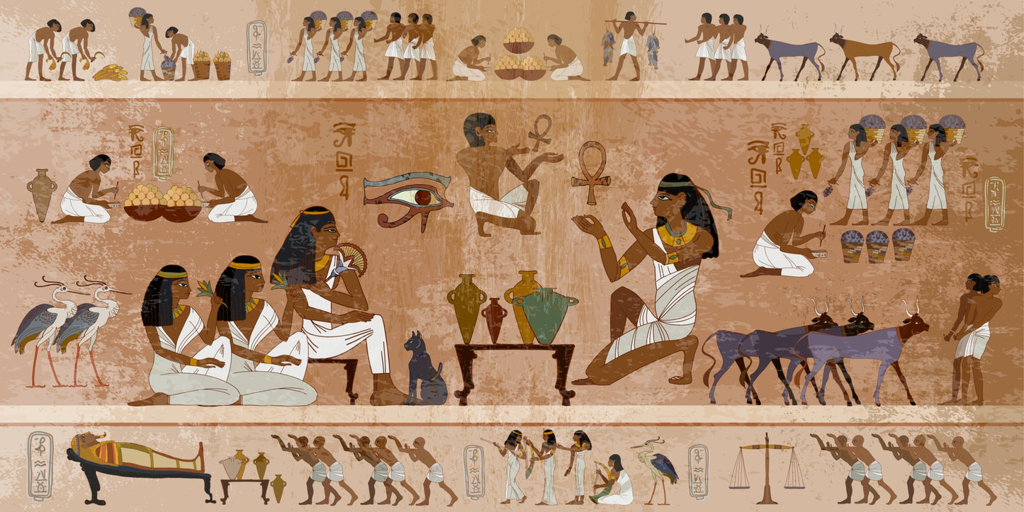 ANTIQVA | Sacred Egypt – Tavolino rettangolare da caffè