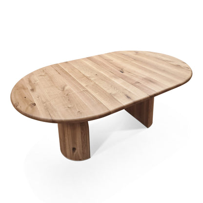 FREYA | Extendable Round Dining Table – Natural Oak