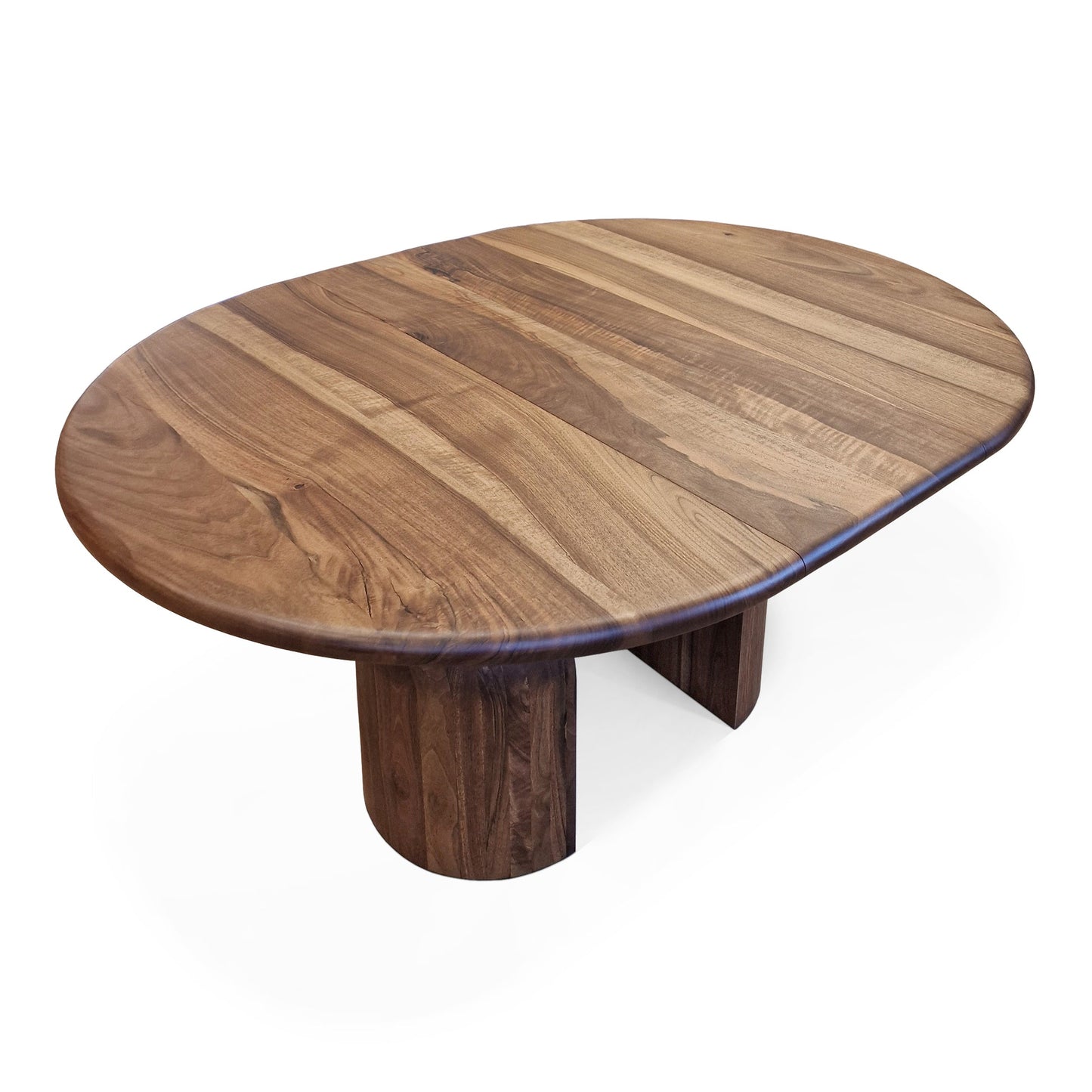 FREYA | Extendable Round Dining Table – Teak Walnut