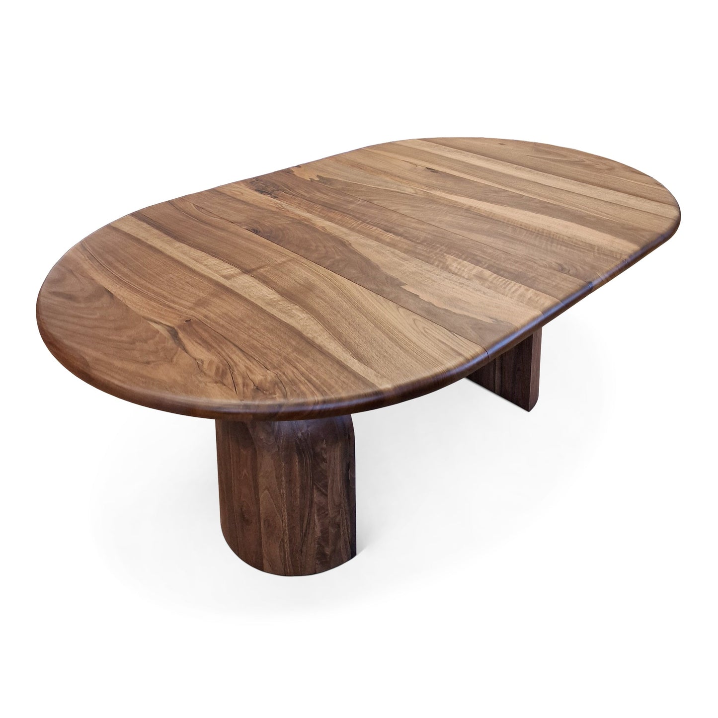 FREYA | Extendable Round Dining Table – Teak Walnut