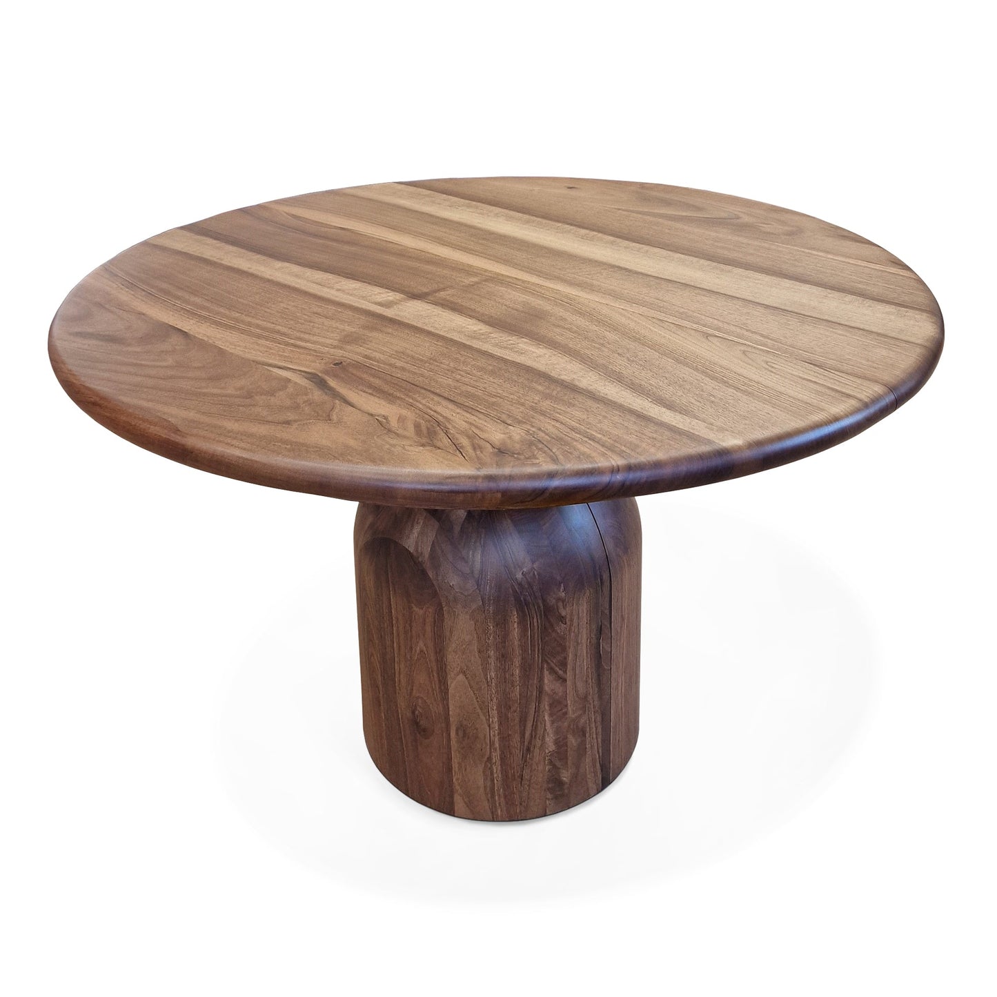 FREYA | Extendable Round Dining Table – Teak Walnut