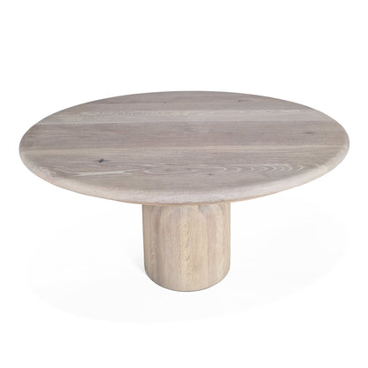 FREYA | Extendable Round Dining Table – White Oak