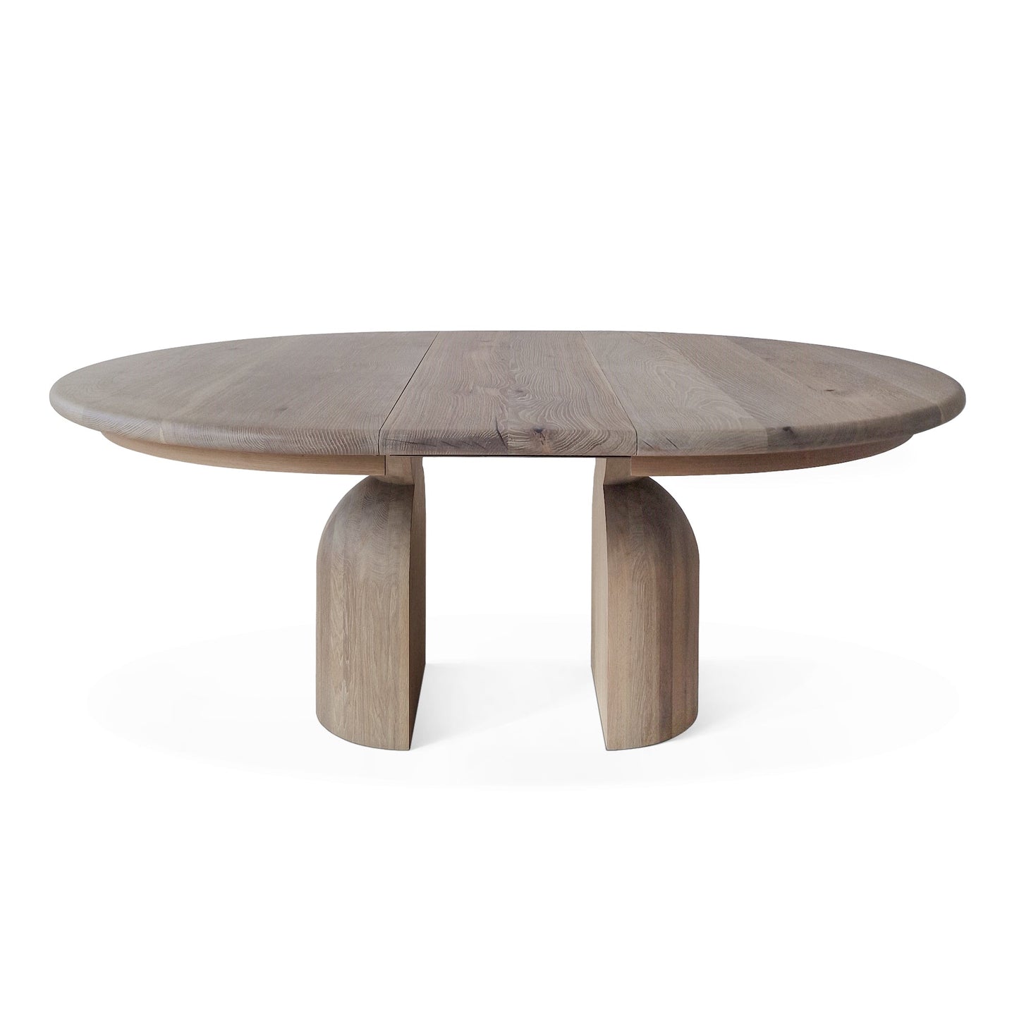 FREYA | Extendable Round Dining Table – White Oak