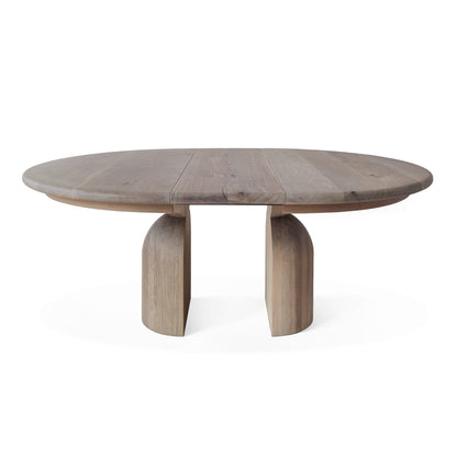 FREYA | Extendable Round Dining Table – White Oak