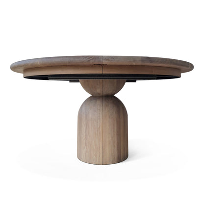 FREYA | Extendable Round Dining Table – Natural Oak