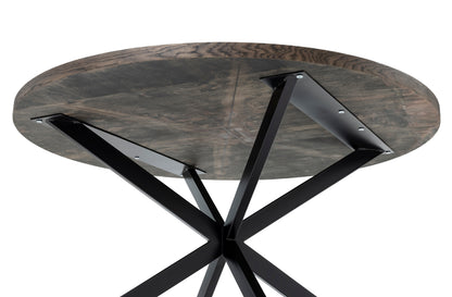 ISKRA | Round Herringbone Dining Table – Solid Oak