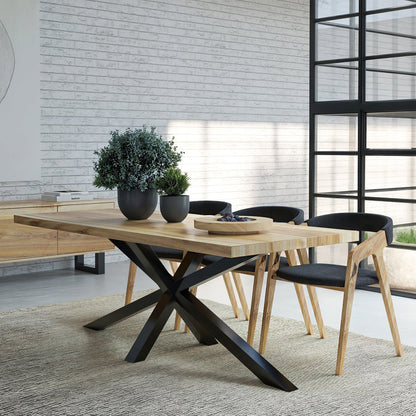 LUNA | Extendable Dining Table – Natural Walnut