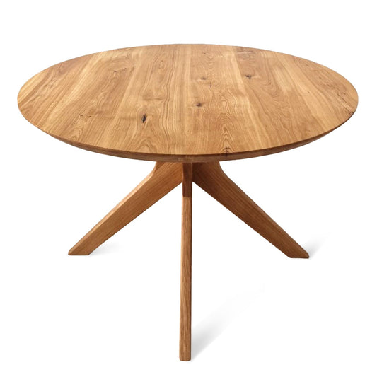 ADELE | Extendable Round Dining Table – Solid Oak