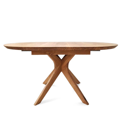ADELE | Extendable Round Dining Table – Solid Oak