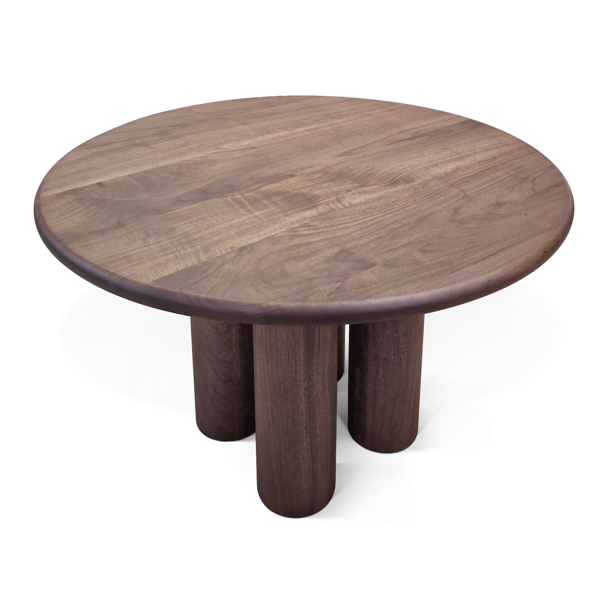 LAYLA | Table à manger ronde extensible – Noyer chocolat – Woodlandea