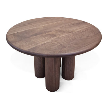 LAYLA | Extendable Round Dining Table – Chocolate Walnut