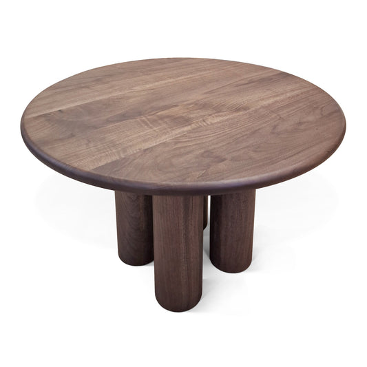 LAYLA | Extendable Round Dining Table – Chocolate Walnut