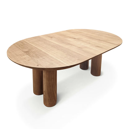 LAYLA | Extendable Round Dining Table – Natural Oak