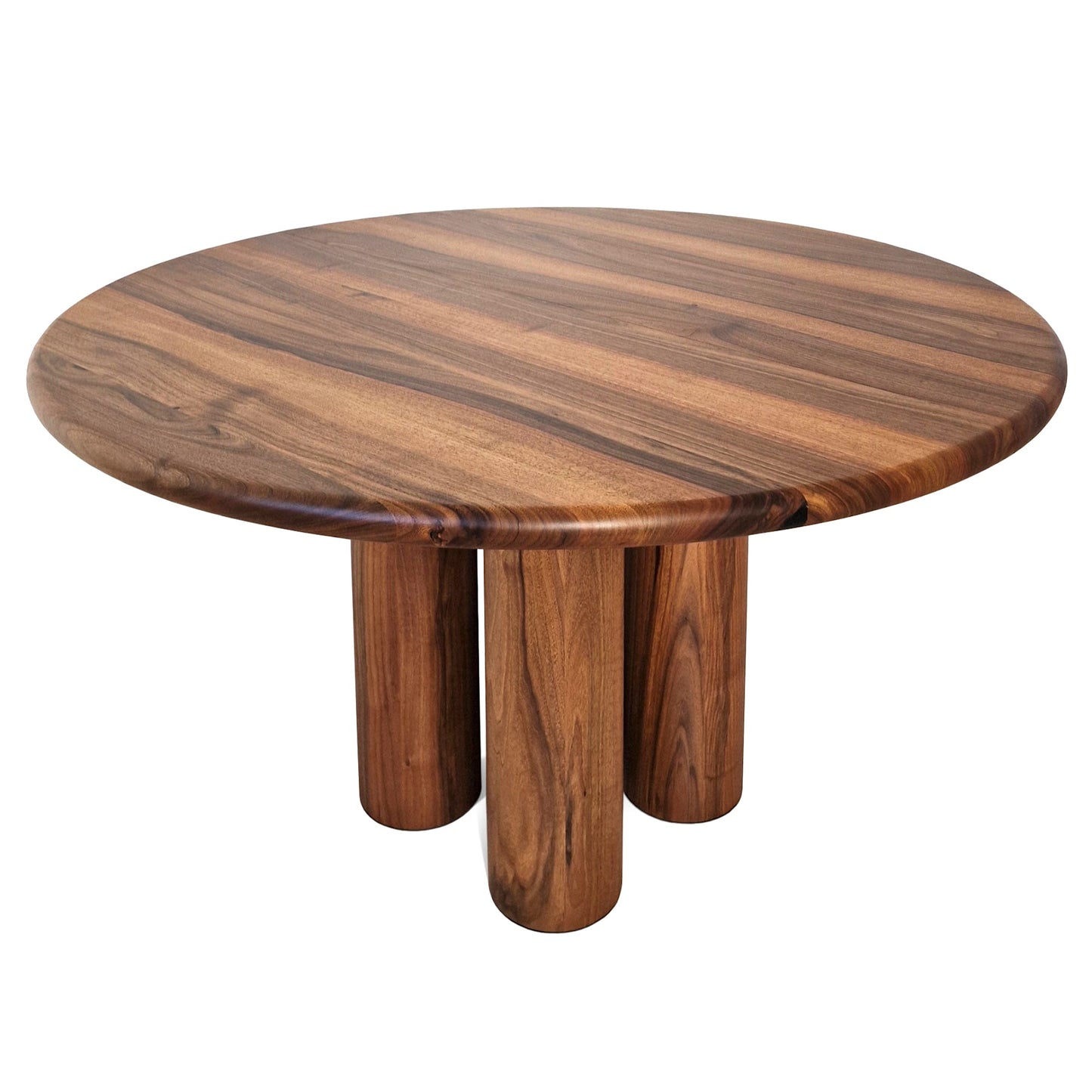 LAYLA | Extendable Round Dining Table – Teak Walnut