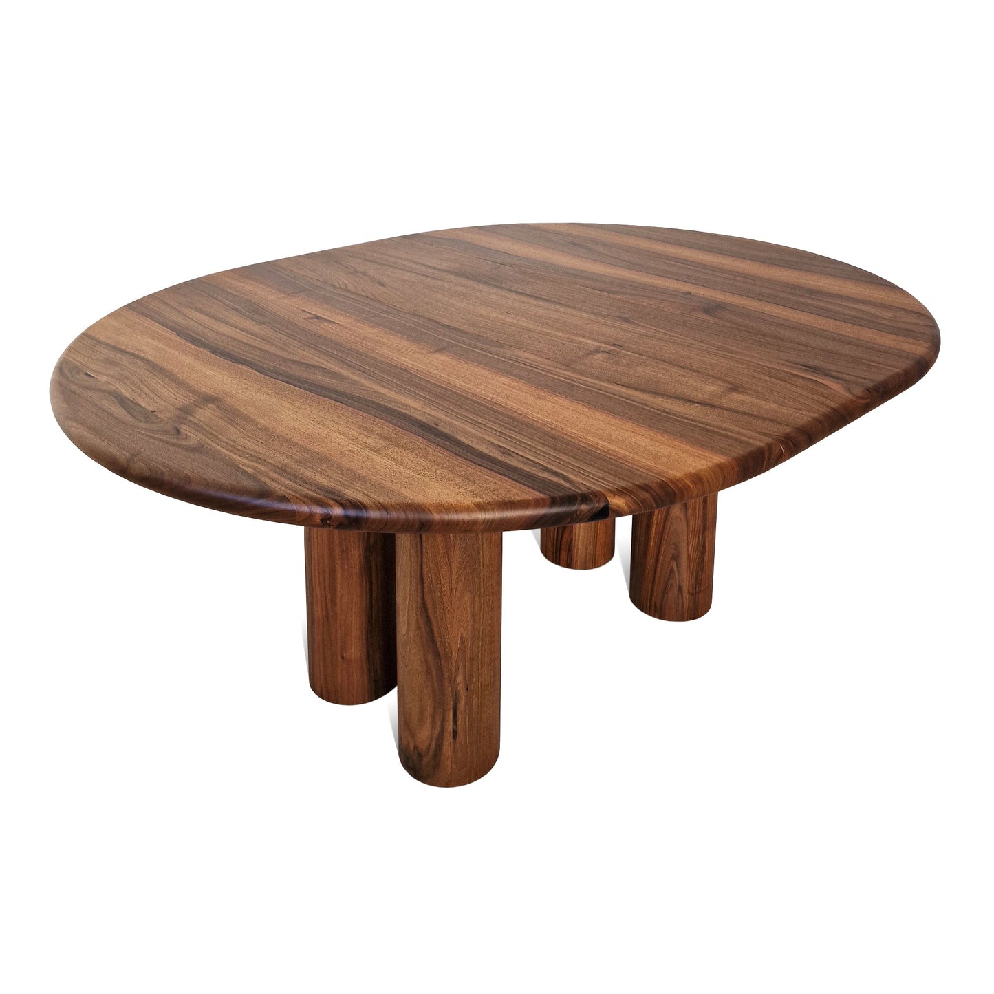 LAYLA | Extendable Round Dining Table – Teak Walnut
