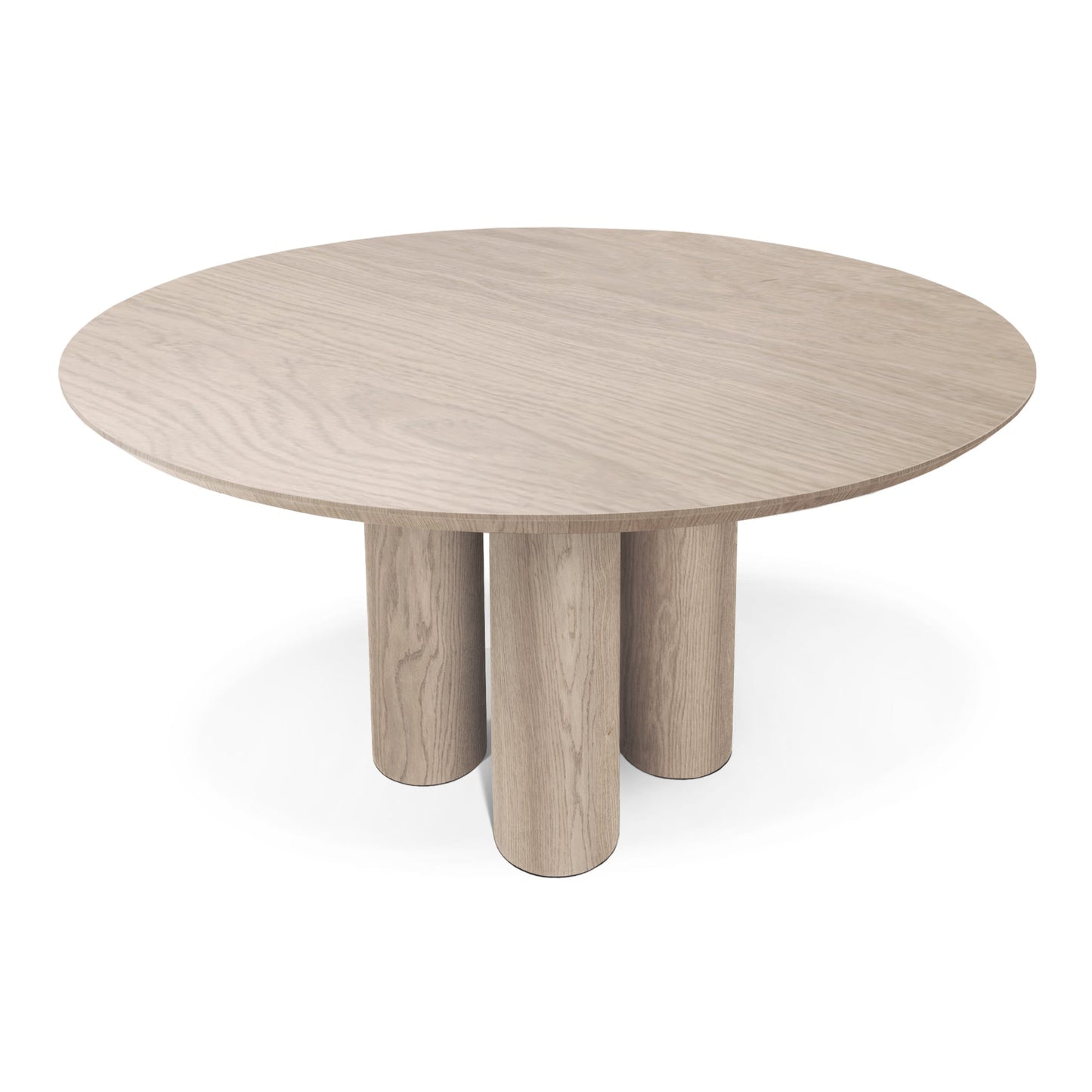 LAYLA | Extendable Round Dining Table – White Oak