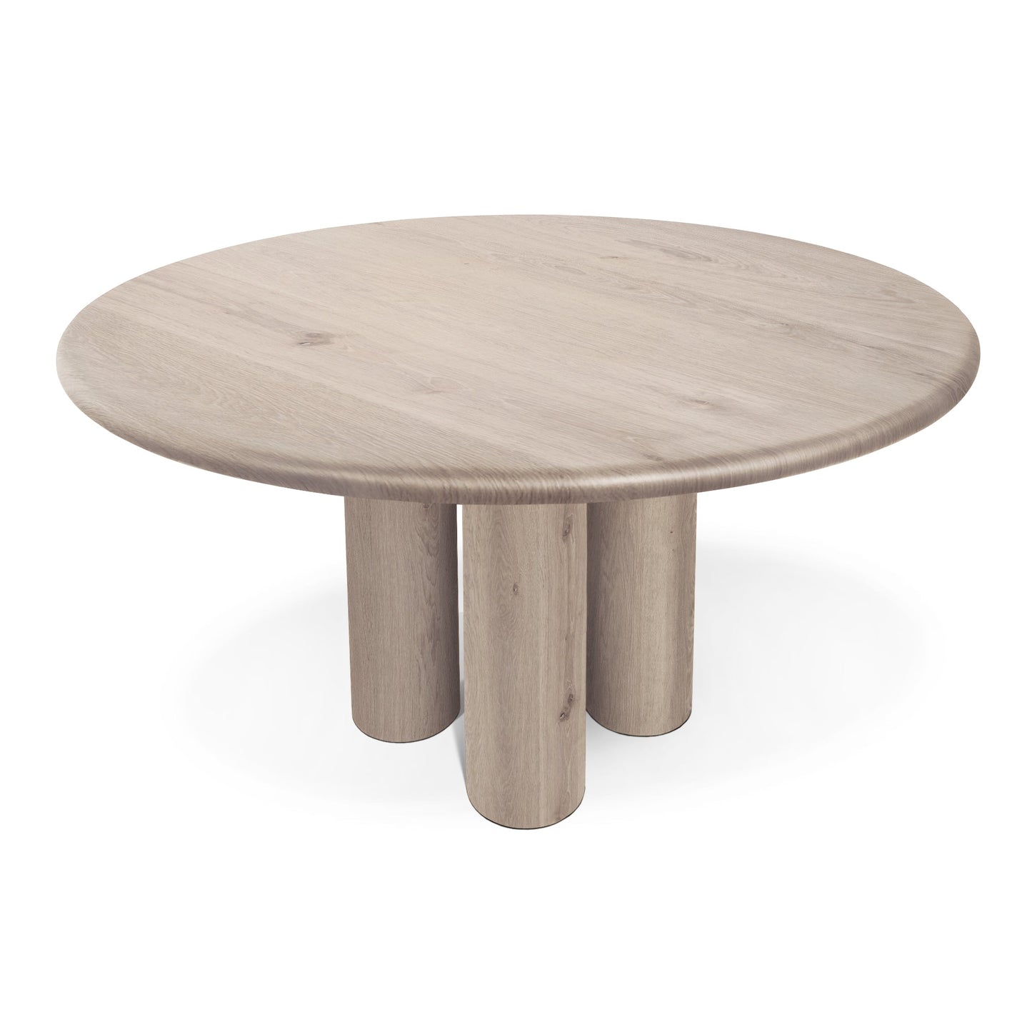 LAYLA | Extendable Round Dining Table – White Oak