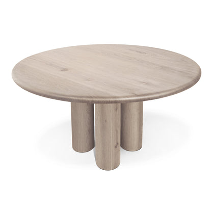 LAYLA | Extendable Round Dining Table – White Oak