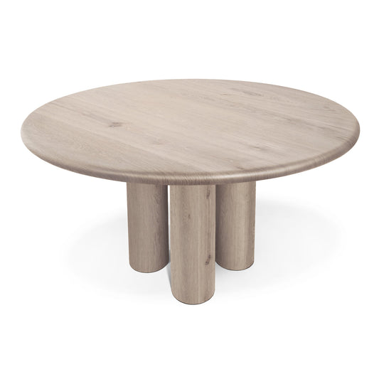 LAYLA | Extendable Round Dining Table – White Oak