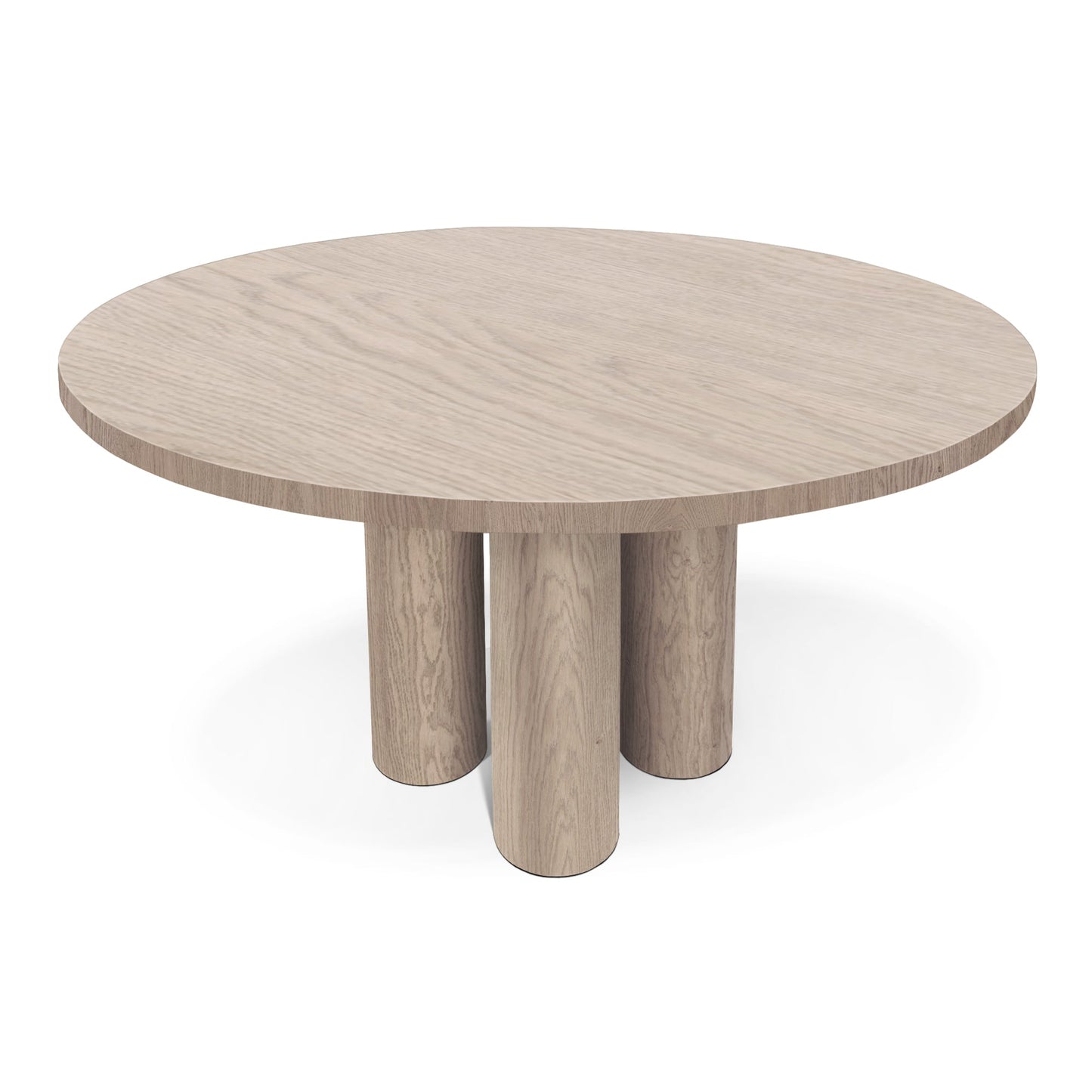 LAYLA | Extendable Round Dining Table – White Oak