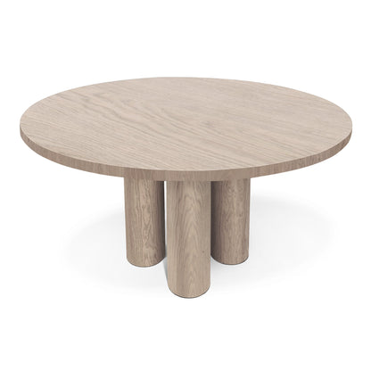 LAYLA | Extendable Round Dining Table – White Oak
