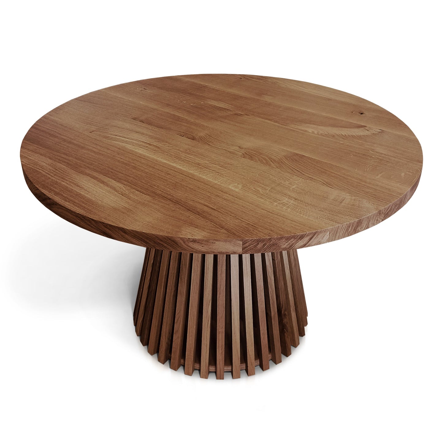 LIA | Mesa de comedor redonda extensible – Roble chocolate